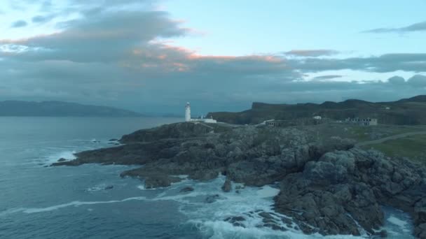 Fanad Head Donegal Ireland Lighthouse — Stockvideo