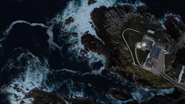 Fanad Head Donegal Ireland Fly Lighthouse — Stok video
