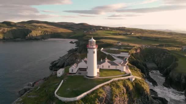 Fanad Head Donegal Ireland Lighthouse — Stok video