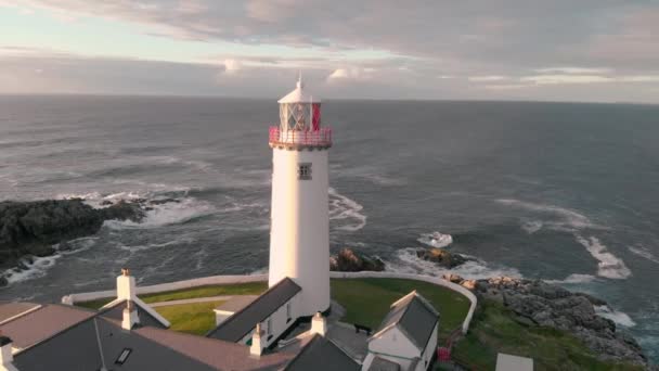 Fanad Head Donegal Ireland Lighthouse — 图库视频影像