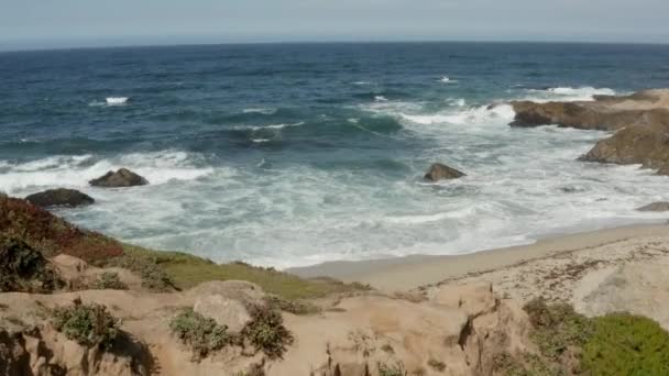 Aerial Video Coast Northern California Bodega Bay — Stockvideo