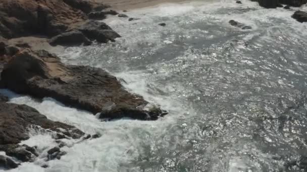 Aerial Video Coast Northern California Bodega Bay — Vídeo de Stock