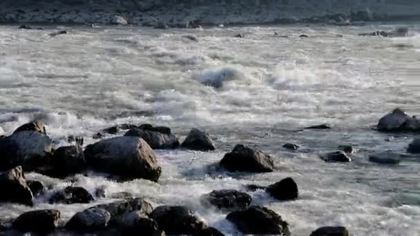 Los Rápidos Del Río Mañana Zagreb — Vídeos de Stock