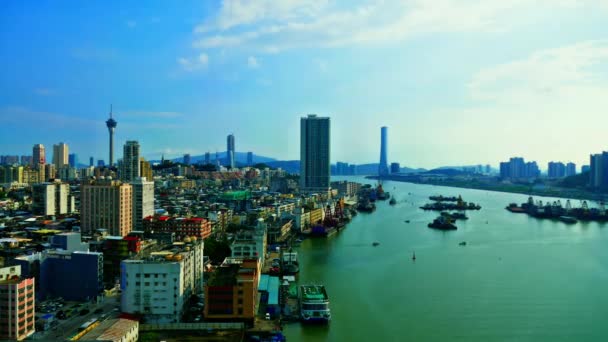 Time Lapse Building Architecture Macau City — Stock video