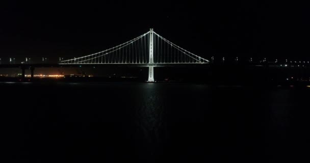Légi Felvétel Járművek Mozgó San Francisco Oakland Bay Bridge Város — Stock videók