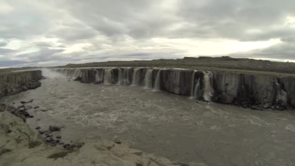 Waterfall Slowmotion Iceland Recorded Gopro Hero 2013 — Video Stock