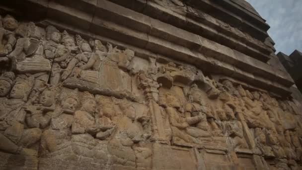 Borobudur Temple 9Th Century Mahayana Buddhist Temple Magelang Regency Far — Stockvideo