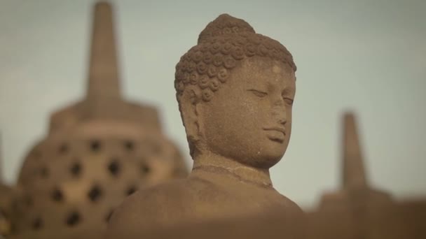 Borobudur Temple 9Th Century Mahayana Buddhist Temple Magelang Regency Far — Stok video