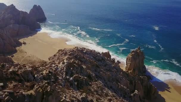 Done Footage Flying Mountian Pacific Ocean Footage Captured Cabo San — Stok video
