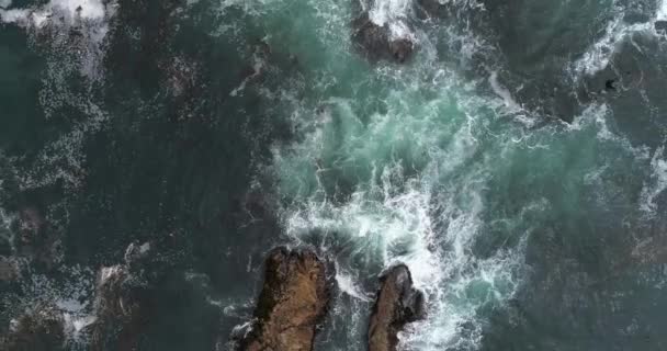 Aerial View Big Sur Coast High Way Monterrey California — ストック動画