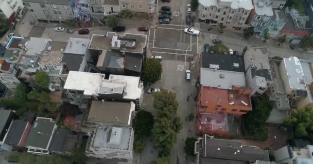 Aerial View San Francisco California Usa Coit Tower Telegraph Hill — Stok video