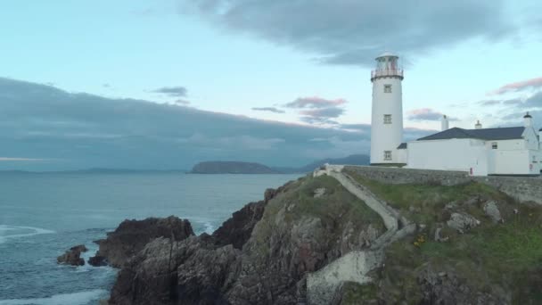 Fanad Head Donegal Ireland Lighthouse — Stok video