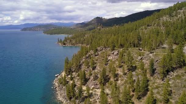 Filmati Droni Fps Del Lago Tahoe Orientale — Video Stock