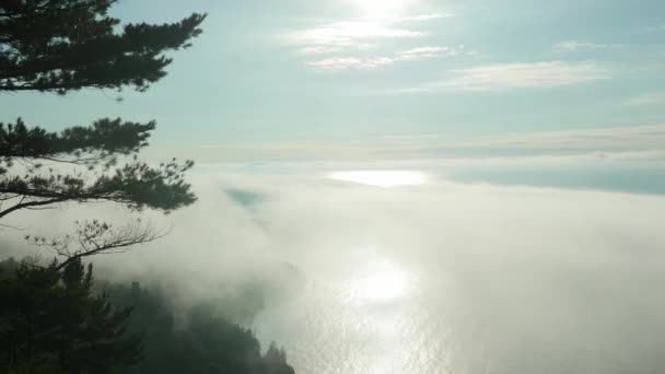 Sunrise Lake Superior Bare Bluff Keweenaw Peninsula — Vídeos de Stock