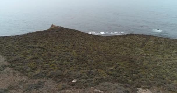 Aerial View Big Sur Coast High Way Monterrey California — Stockvideo