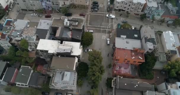 Aerial View San Francisco California Usa Coit Tower Telegraph Hill — 图库视频影像