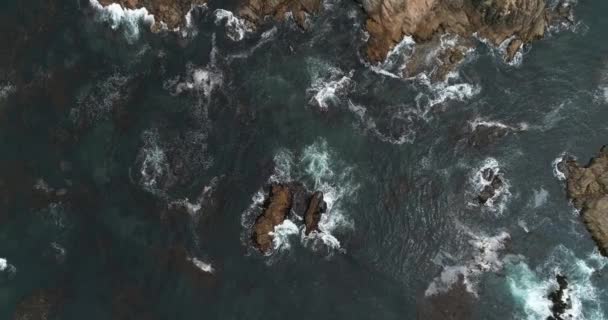 Aerial View Big Sur Coast High Way Monterrey California — Stok Video