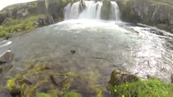 Waterfall Iceland Recorded 2013 Gopro Hero — ストック動画