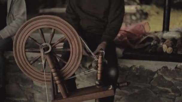 Spinning Wheel Donegal Ireland — Stok video