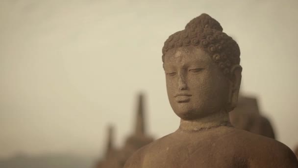 Borobudur Temple 9Th Century Mahayana Buddhist Temple Magelang Regency Far — Stockvideo