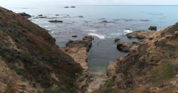 Aerial View Big Sur Coast High Way Monterrey California — Stockvideo