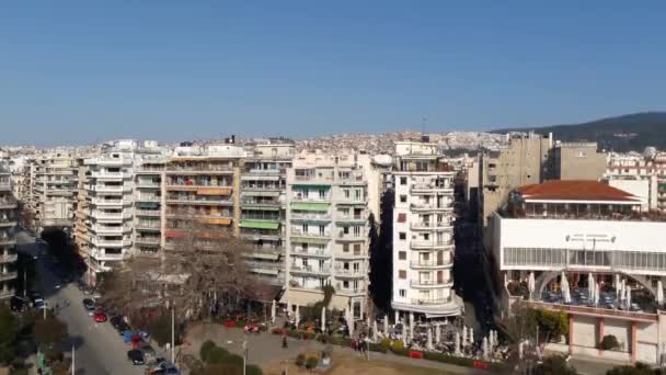 View Thessaloniki Greece Seen White Tower — Stock videók