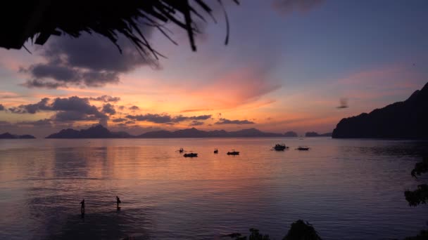 Tournage Réalisé Nido Palawan Philippines Raconte Son Des Meilleurs Couchers — Video