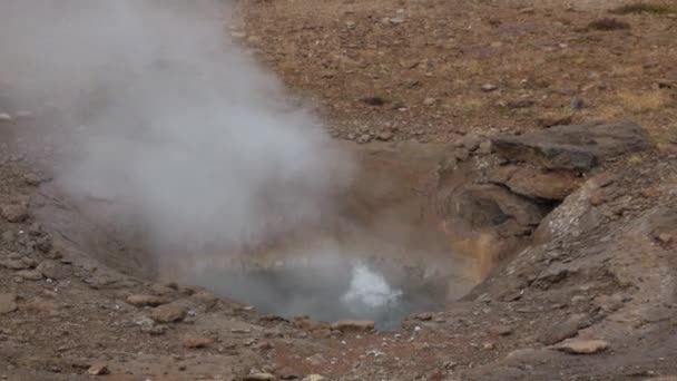 Geothermal Vent Bubbling Footage — Stock Video