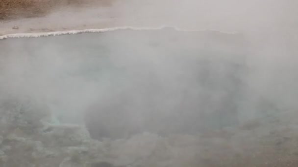 Tight Shot Shimmering Thermal Pool — Stock Video