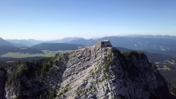 Vue Panoramique Aérienne Cima Vezzena Également Appelée Pizzo Levico Trente — Video