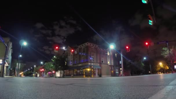 Timelapse Traffic Street Cleveland Urban Area Lots Cars Buses Pedestrians — Video