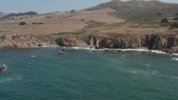 Vue Aérienne Côte Autoroute Baie Bodega Californie Nord — Video