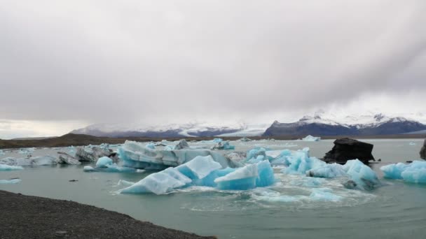 Ledová Laguna Velké Ledové Řezbářské Události — Stock video