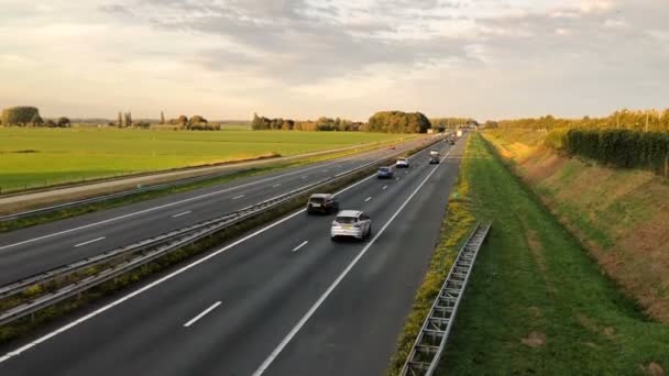 Highway Moving Cars Time Lapce — Vídeo de Stock