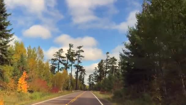 Driving Gunflint Trail Minnesota — Wideo stockowe