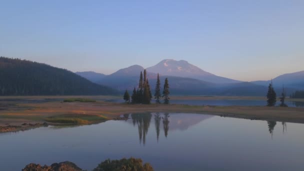 Sparks Lake Oregon Early Morning — Αρχείο Βίντεο