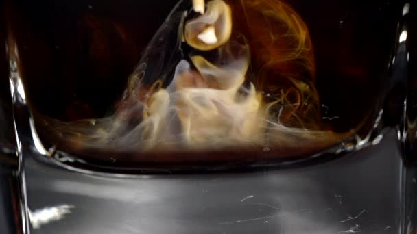 Pouring Coffee Glass Rate — Vídeo de stock