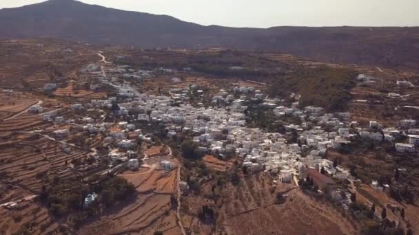 Super Large Drone Aerial Shot Révélant Tout Que Village Agricole — Video