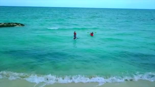 Drone Shot Paddle Boarders Bahamas — Video