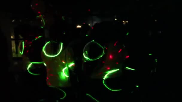 Gençler Kulübünden Uzaklaşın Disko Işıkları — Stok video