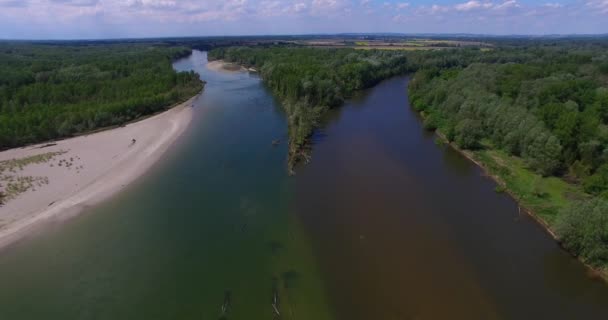 Farklı Nehrin Tek Bir Yerde Birleşmesi — Stok video