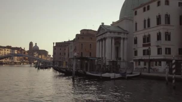 Incline Grande Plano Chiesa San Simeone Piccolo Veneza Itália — Vídeo de Stock