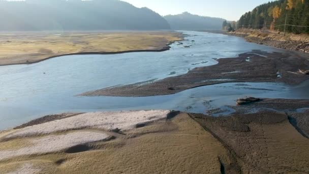 Yazın Sonuna Doğru Washington Daki Alder Gölü Nde Yapılan Hava — Stok video
