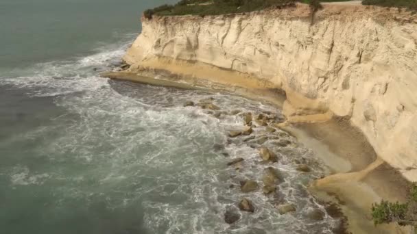 Video Malta Birzebugga Rough Sea Shore — Stock Video