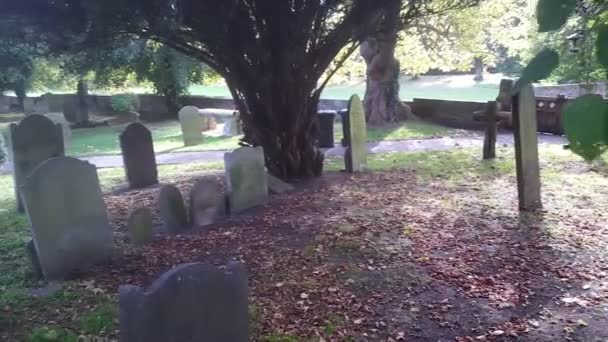 Cimitero Stephens Canterbury Cimitero Canterbury Kent Camera Che Aggira Intorno — Video Stock