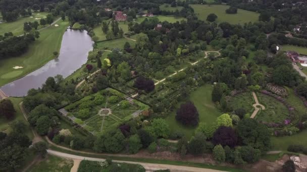 Drone Shot Memorial Park Stoke Poges — Wideo stockowe