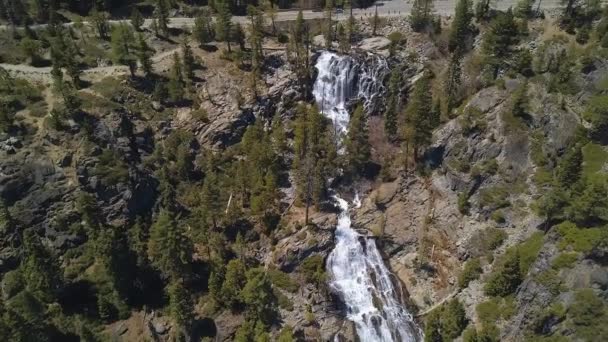 Drone Footage Eagle Falls South Lake Tahoe Drone Footage Captured — Stockvideo