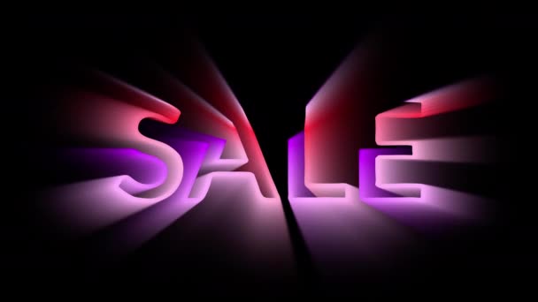 Nahtlose Schleife Sale Suchscheinwerferanimation — Stockvideo