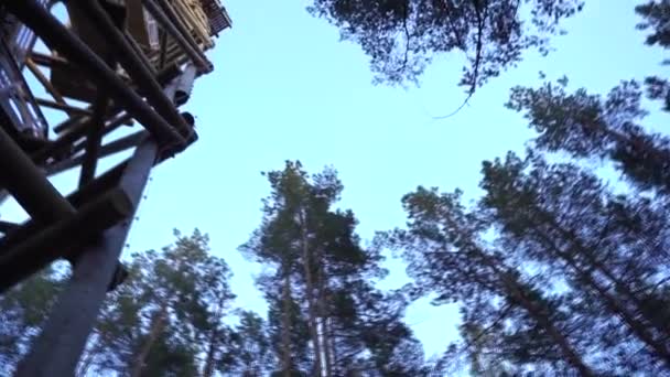 Watchtower Forest View Bottom — Vídeo de stock