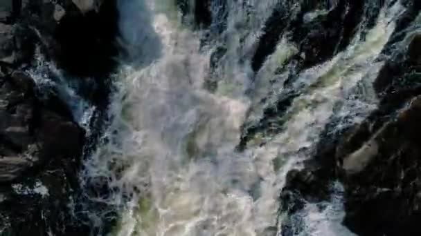 Running Stream Seen Drone — Stockvideo